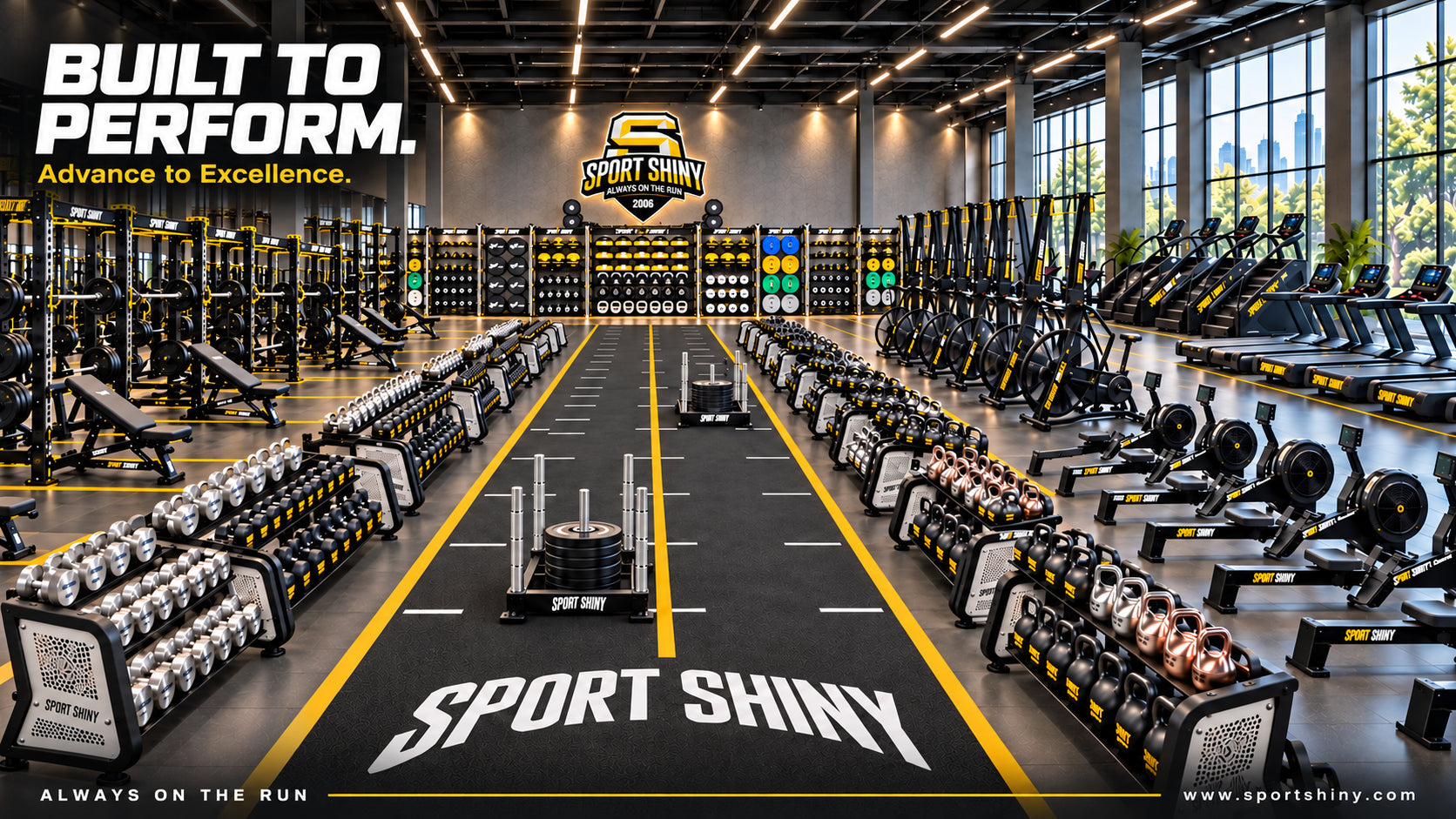 SPORTSHINY coordinated strength training space